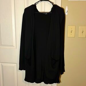 “Verve amí” black long cardigan